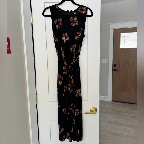 Tommy Hilfiger Floral Jumpsuit Career Wear Black - Picture 2 of 6